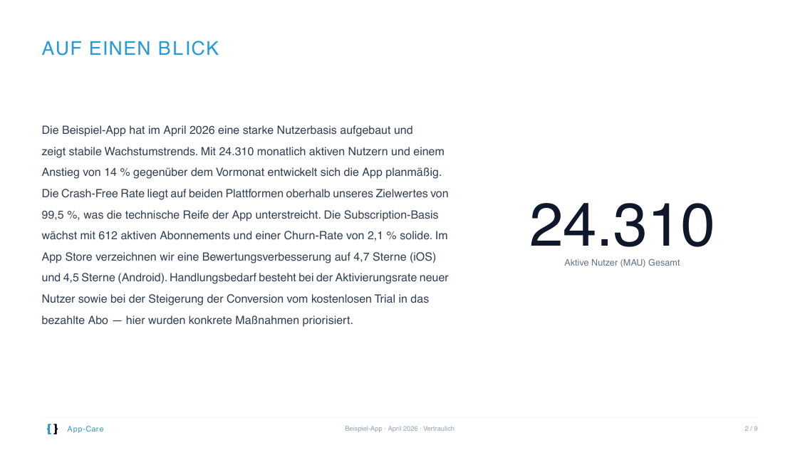 Beispiel-Report Seite 2 von 9